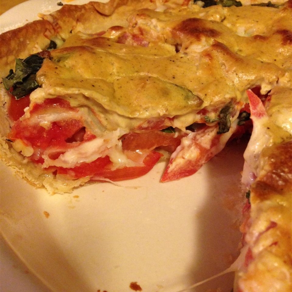 Parmesan Tomato Pie