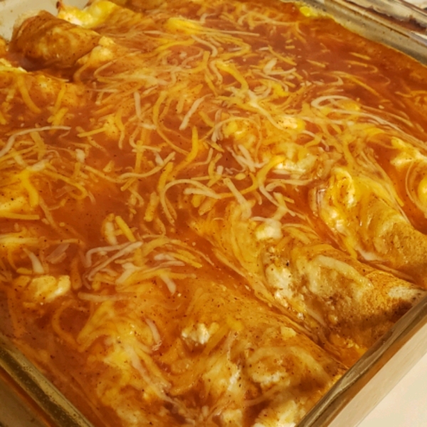 Cottage Cheese Chicken Enchiladas