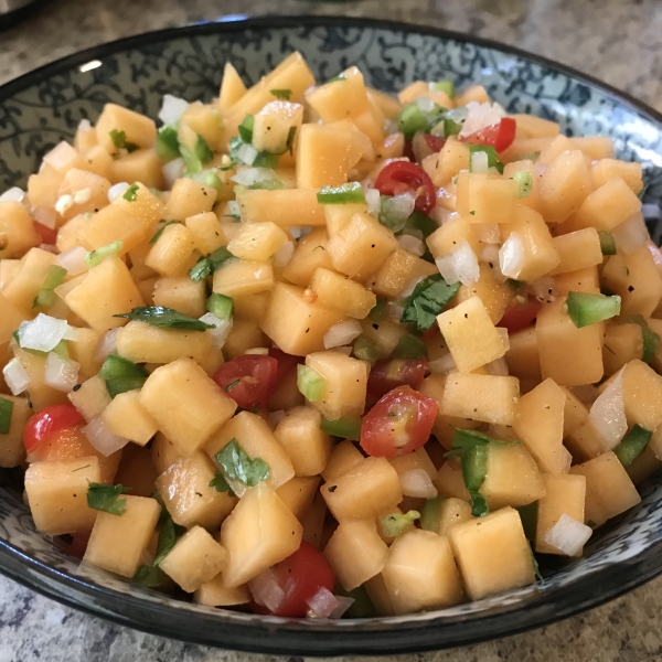 Easy Cantaloupe Salsa