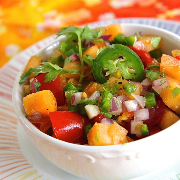 Easy Cantaloupe Salsa