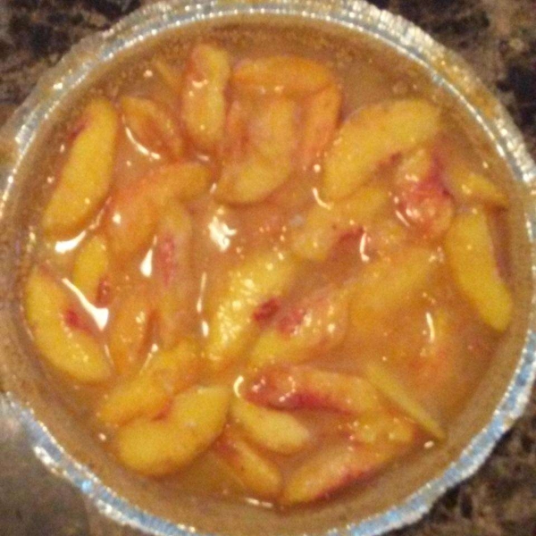 No Bake Peach Pie