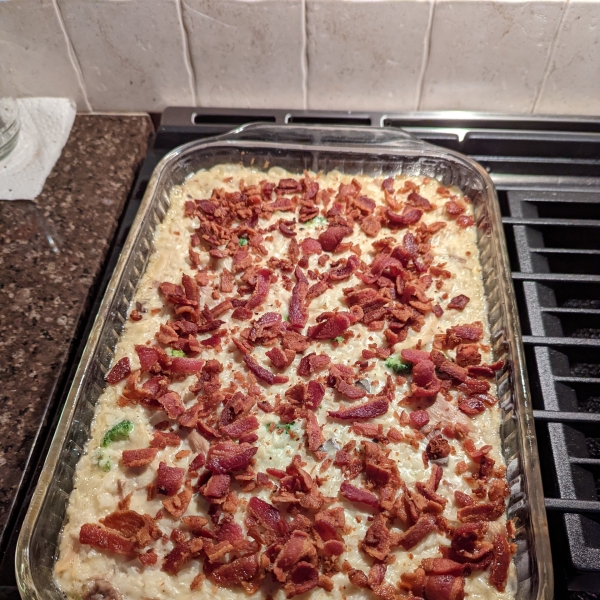 Broccoli, Rice, Cheese, and Chicken Casserole