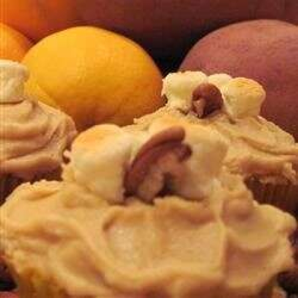 Candy'D Sweet Potato Cupcakes with Brown Sugar Icing