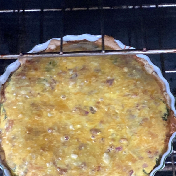 Spinach and Bacon Quiche