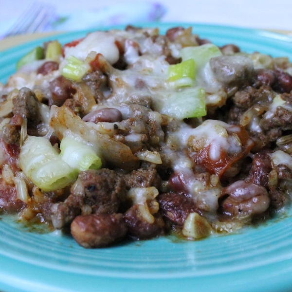 Cajun-Style Beef and Beans