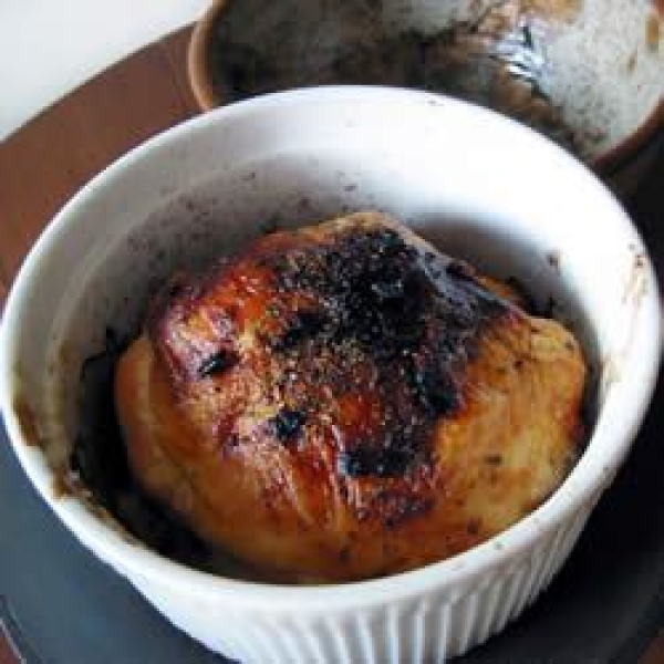 Baked Chicken with Applesauce Stuffing