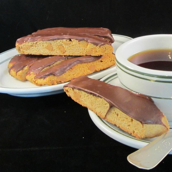 Amazing Peanut Butter Cup Biscotti