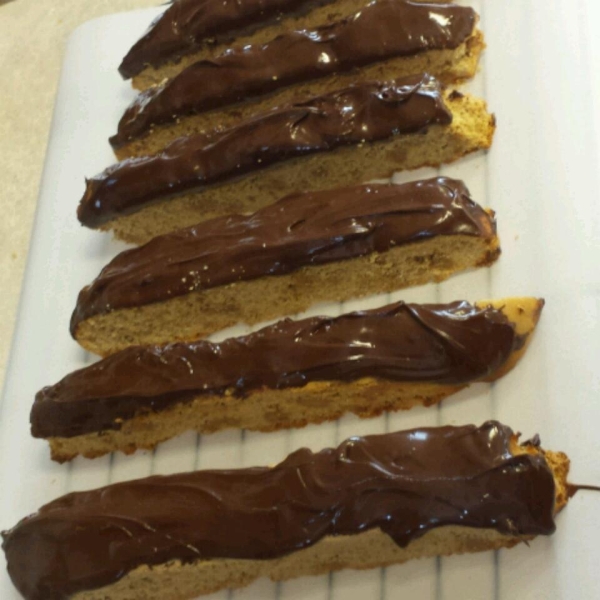 Amazing Peanut Butter Cup Biscotti