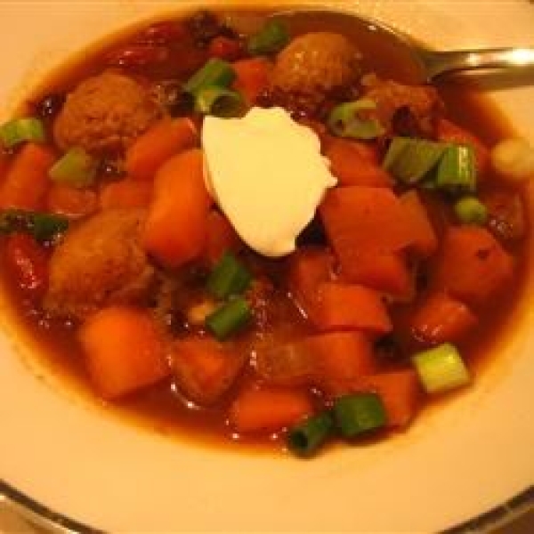 Black Bean, Sausage, and Sweet Potato Soup