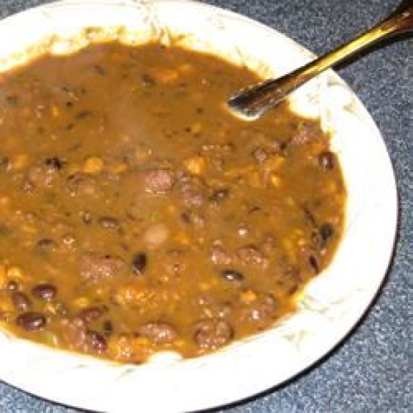 Black Bean, Sausage, and Sweet Potato Soup