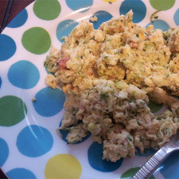 Zucchini Scrambled Eggs