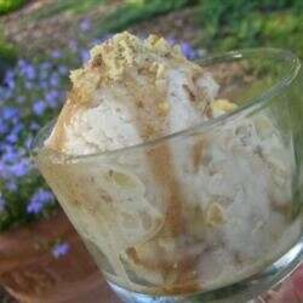 Roasted Banana Whiskey Ice Cream