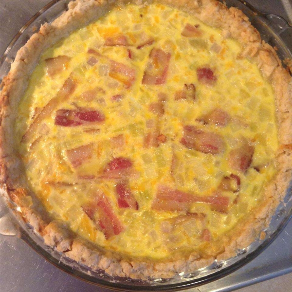 Becky's Healthier Ham and Cheese Quiche