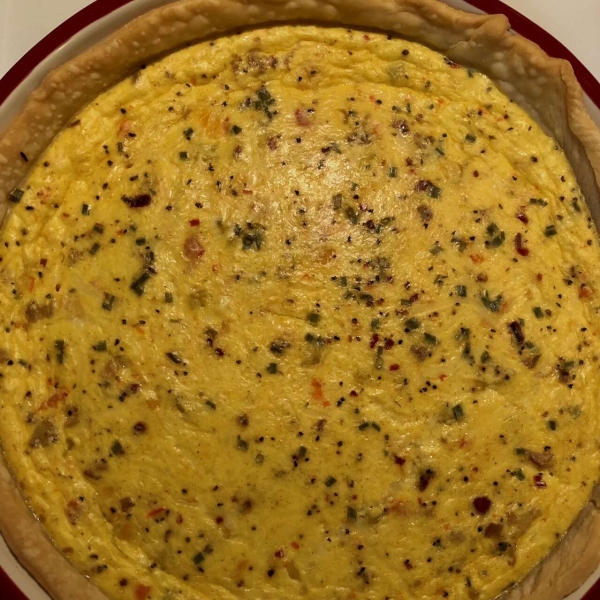 Becky's Healthier Ham and Cheese Quiche