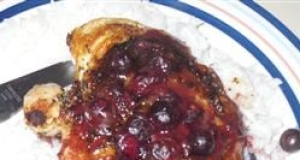 Rosemary Chicken with Blueberry Sauce