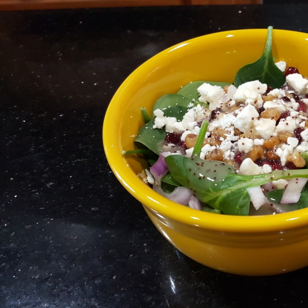 Spinach Pomegranate Salad