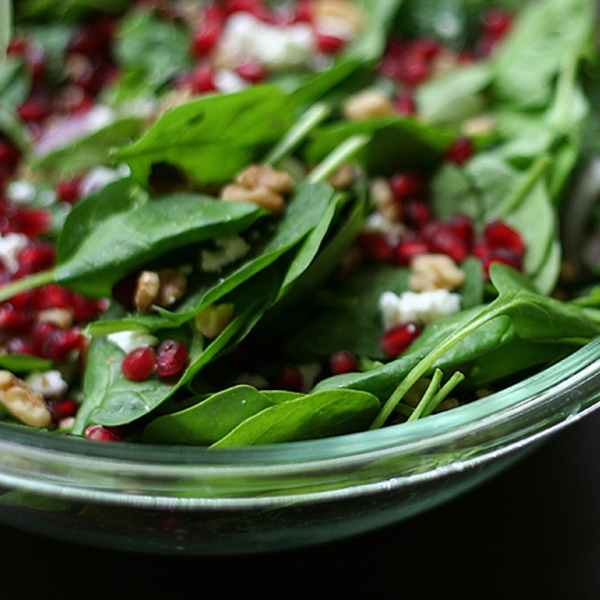 Spinach Pomegranate Salad