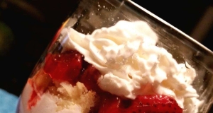 Strawberry Cream Parfaits with Coconut Macaroons