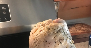 Garlic Herb Beer Butt Chicken