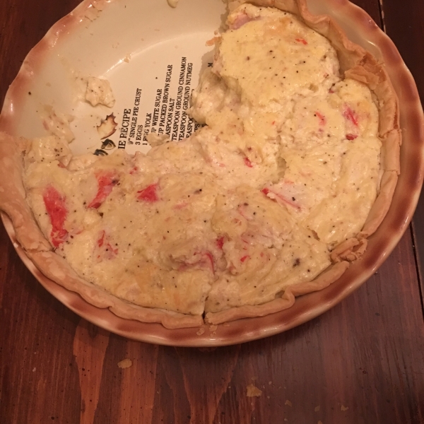 Swiss and Crab Quiche