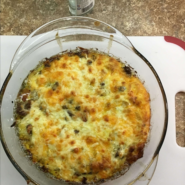 Low-Carb Bacon Cheeseburger Casserole