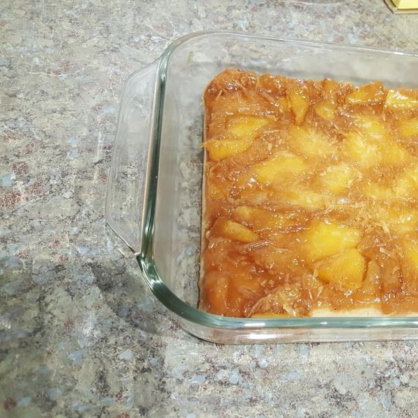 Cream of Coconut Pineapple Upside-Down Cake