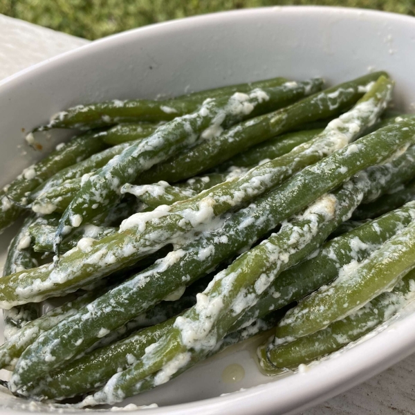 Easy Green Beans with Cream Cheese