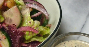 Rainbow Salad with Lemon Poppyseed Dressing