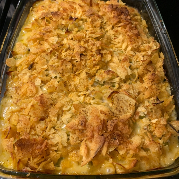 Tuna Noodle Casserole with Potato Chips