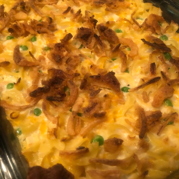 Tuna Noodle Casserole with Potato Chips