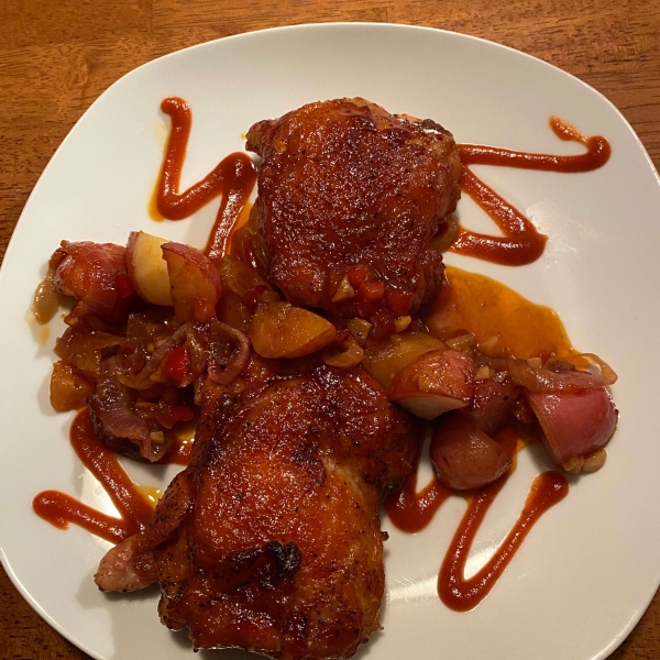 One-Pan Sriracha Chicken and Veggies