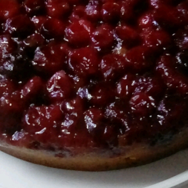 Cranberry Upside-Down Sour Cream Cake