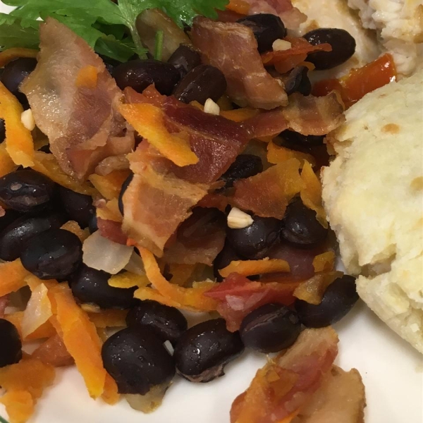Black Beans with Bacon