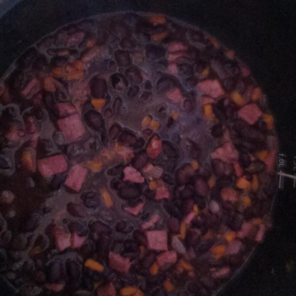Black Beans with Bacon