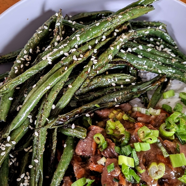 Spicy Garlic-Sesame Green Beans