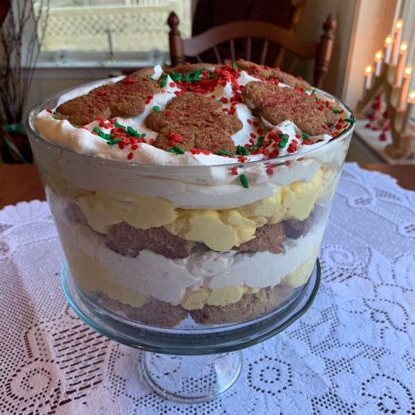 Eggnog Gingerbread Trifle