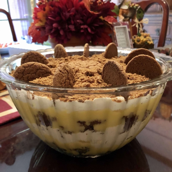 Eggnog Gingerbread Trifle