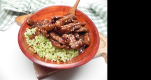 Beef and Riced Broccoli Bowl