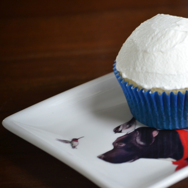 Vanilla Cupcakes with Vanilla Whipped Cream Frosting