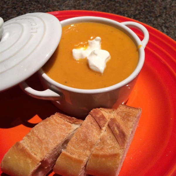 Rockin' Carrot, Sweet Potato, and Ginger Soup