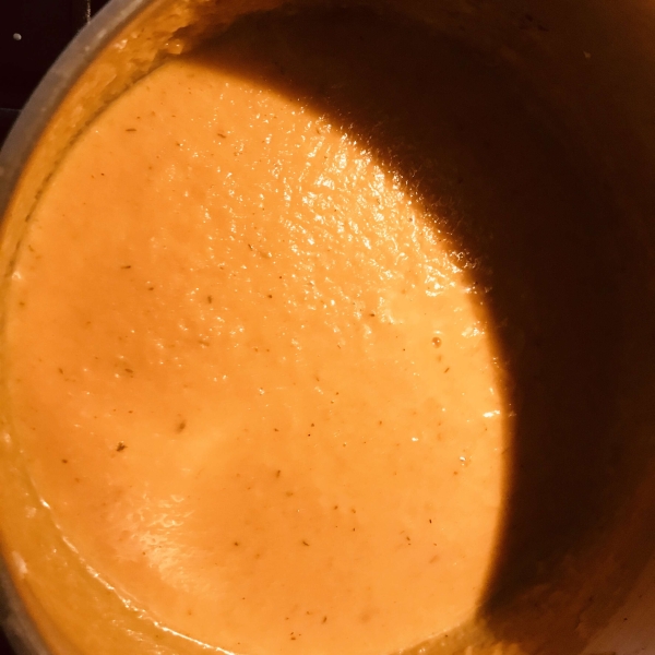 Rockin' Carrot, Sweet Potato, and Ginger Soup