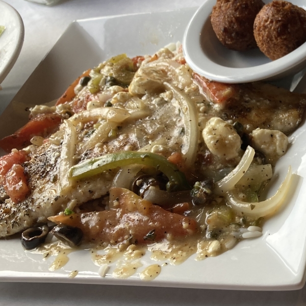 Red Snapper with Athenian Sauce