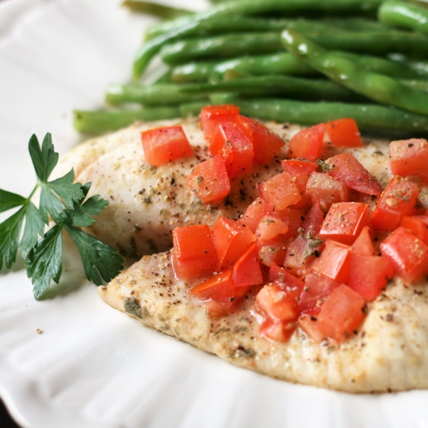 Baked and Poached Tilapia