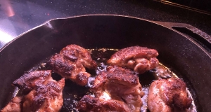 Blackened Ranch Pan-Fried Chicken Thighs