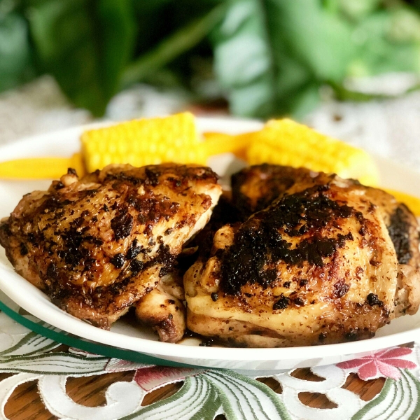 Blackened Ranch Pan-Fried Chicken Thighs