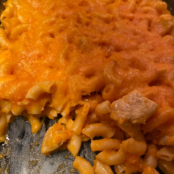 Cheddar Cheese Chicken Pasta Bake