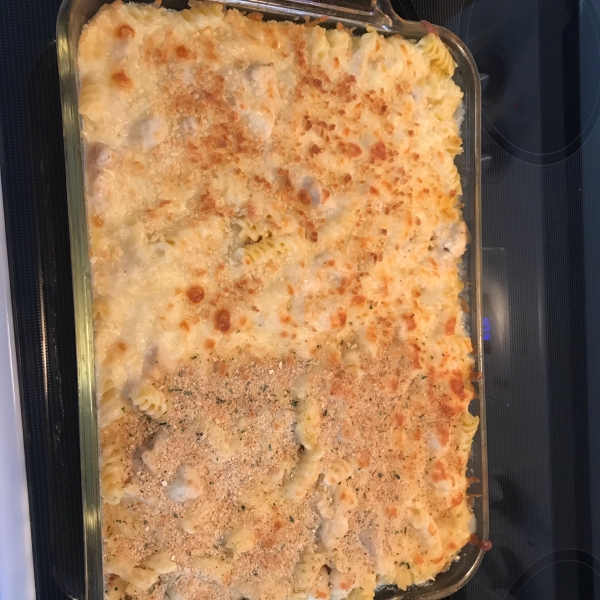 Cheddar Cheese Chicken Pasta Bake