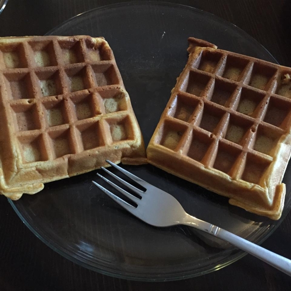 Sweet Potato Pecan Waffles