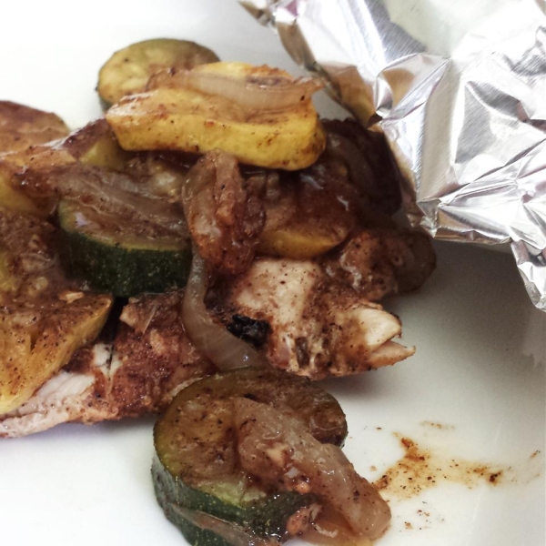 Grilled Masala Chicken with Vegetables