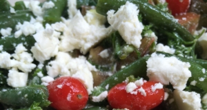 Greek Green Bean Salad with Feta and Tomatoes